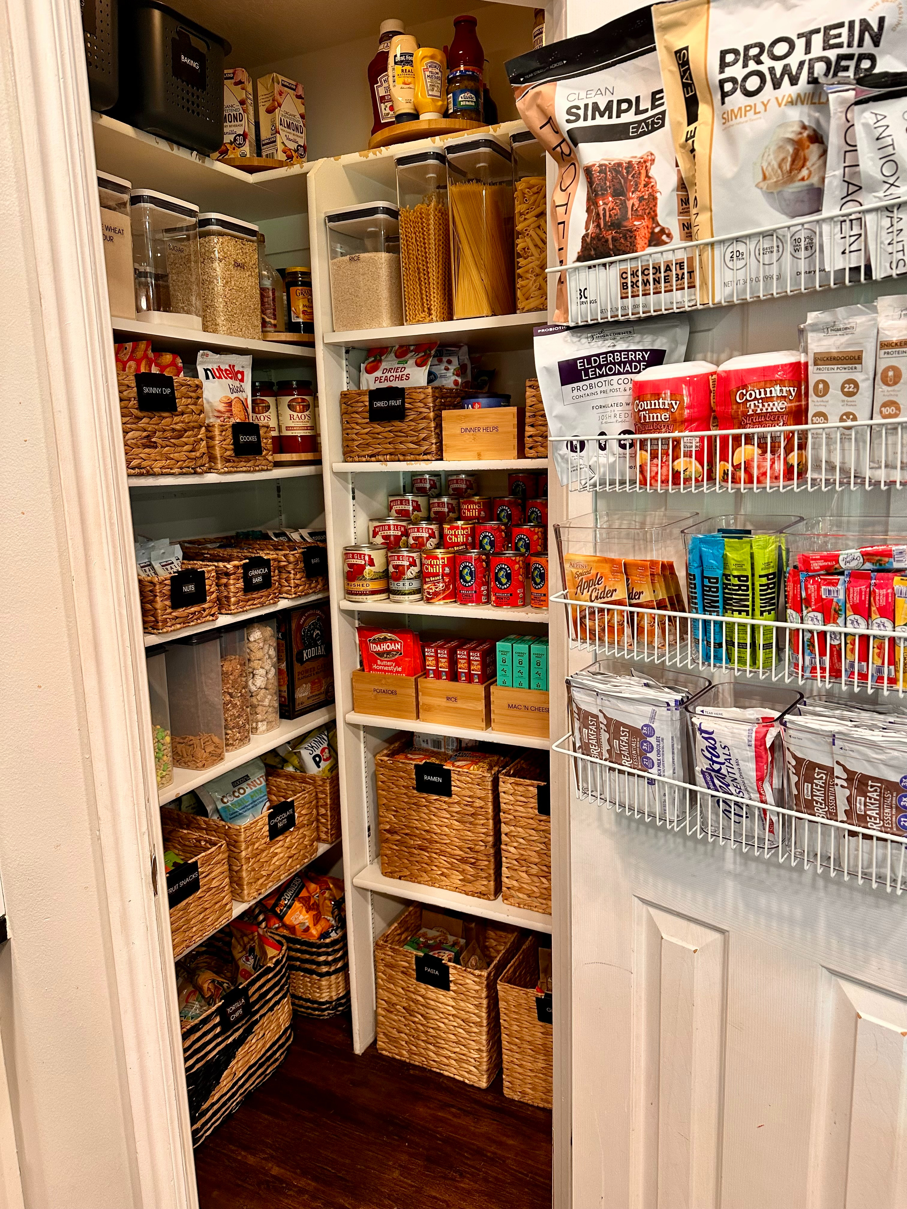 The are some of our favorite organizing products for pantry organization.  The wooden bin is a little different since the one showing is no longer available. 
#organizesimply #organizewithtracy #pantryorganization 

 #LTKHome #LTKFamily