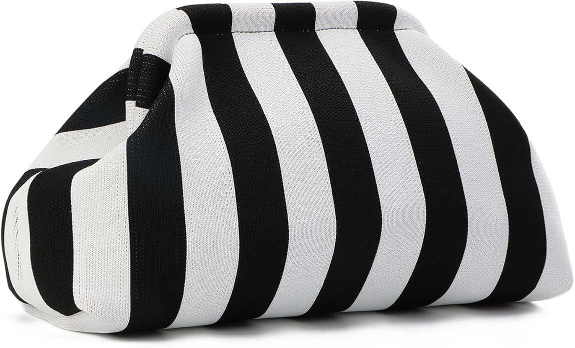 Oweisong Clutch Purse for Women Woven Striped Beach Bags | Fabric Handbags, Colorful Clutch, Dump... | Amazon (US)