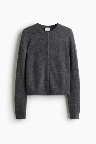 H & M - Gestrickter Cardigan - Grau - Damen | H&M (DE, AT, CH, NL, FI)