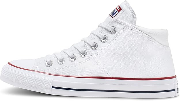 Amazon.com | Converse Women's Chuck Taylor All Star Madison Mid Top, White/White/White, 8 | Shoes | Amazon (US)