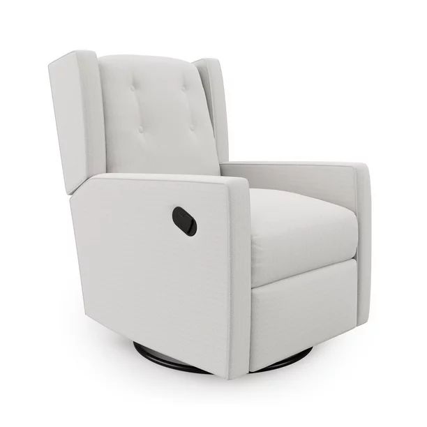 Baby Relax Mikayla Swivel Glider Recliner Chair, White, Water Resistant and Stain Resistant - Wal... | Walmart (US)