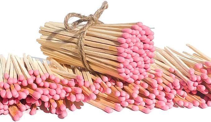 100 Craft Color Matches Bundle (3.75 inches) - Wholesale Bulk Safety Matches (Pink) | Amazon (US)