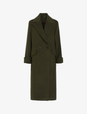 Mabel peak-lapel woven coat | Selfridges