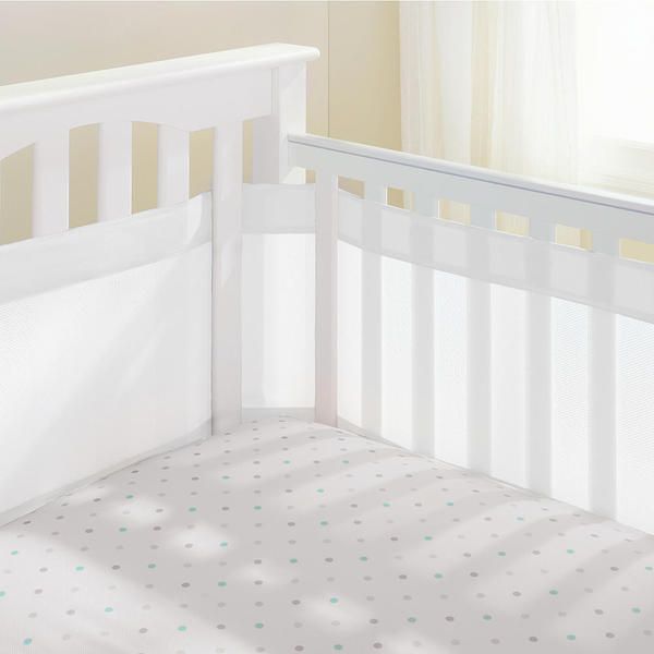 Breathable Baby White Mesh 14-inch Crib Liner | Bed Bath & Beyond