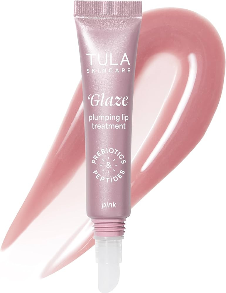 TULA Skin Care Glaze Plumping Lip Treatment - Hydrating & Glossy Lip Balm with Hyaluronic Acid & ... | Amazon (US)