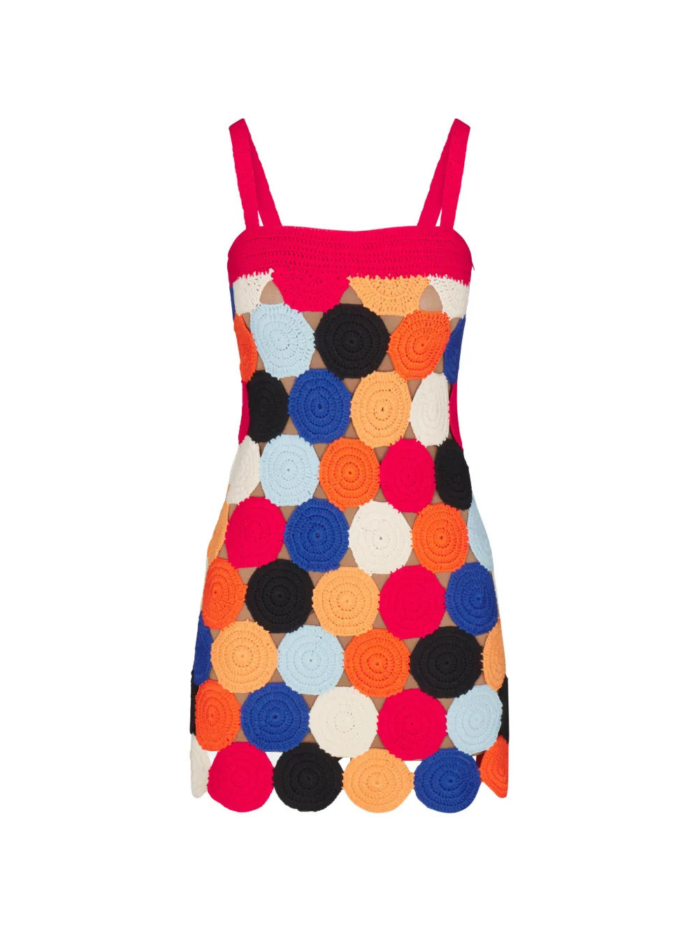 Simon Miller Beep Beep crochet-knit mini dress - Red | Farfetch Global