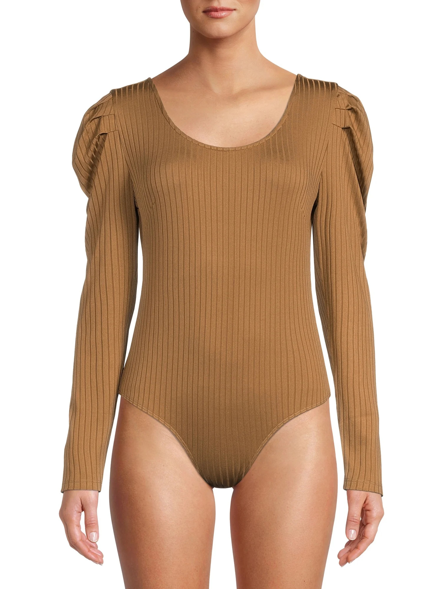 Time and Tru Women's Puff Sleeve Bodysuit - Walmart.com | Walmart (US)