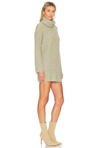 L'Academie Sable Sweater Dress in Light Olive from Revolve.com | Revolve Clothing (Global)
