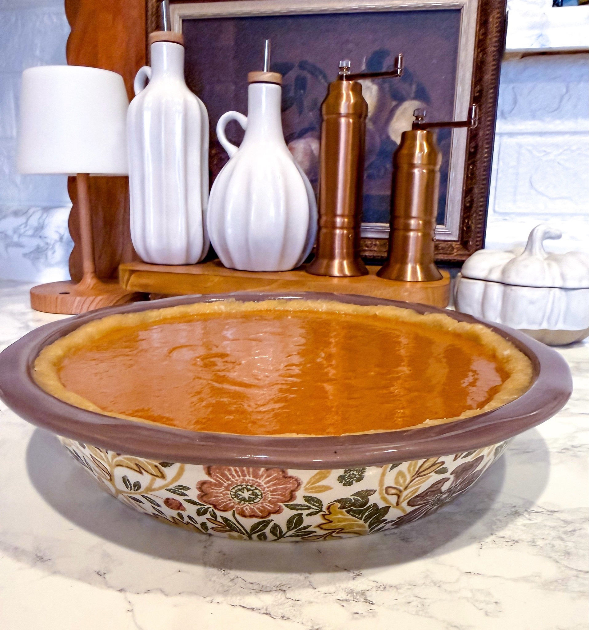 I love this 10 inch pie dish from Walmart. It’s so beautiful and only $11. It’s part of the Edith Vine Floral Collection, Better Homes & Gardens brand. 



Fall table top, fall home arrivals, fall decor, thanksgiving dinnerware, thanksgiving table decor

#LTKSeasonal #LTKHome #LTKfoodie #LTKSaleAlert