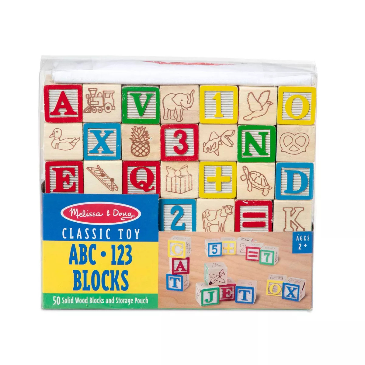 Melissa & Doug Wooden ABC/123 Blocks | Target