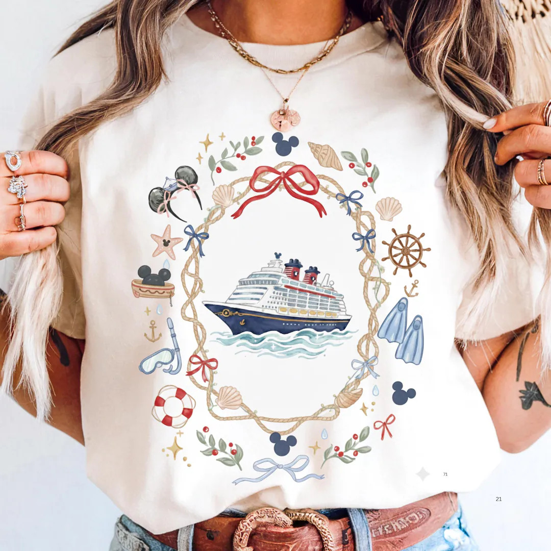 Comfort Colors® Disney Cruise Shirt, Family Matching Cruise Trip Tee, Disney Vacation Shirt, Nau... | Etsy (US)