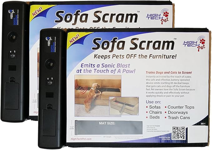 Sofa Scram Sonic Deterrent/Repellent for Dogs and Cats (2 Pack) | Amazon (US)