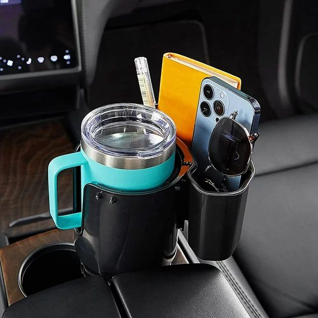 JOYTUTUS Car Cup Holder Expander with Storage Box, Compatible with 18-40oz Bottles and Mugs, fit ... | Walmart (US)