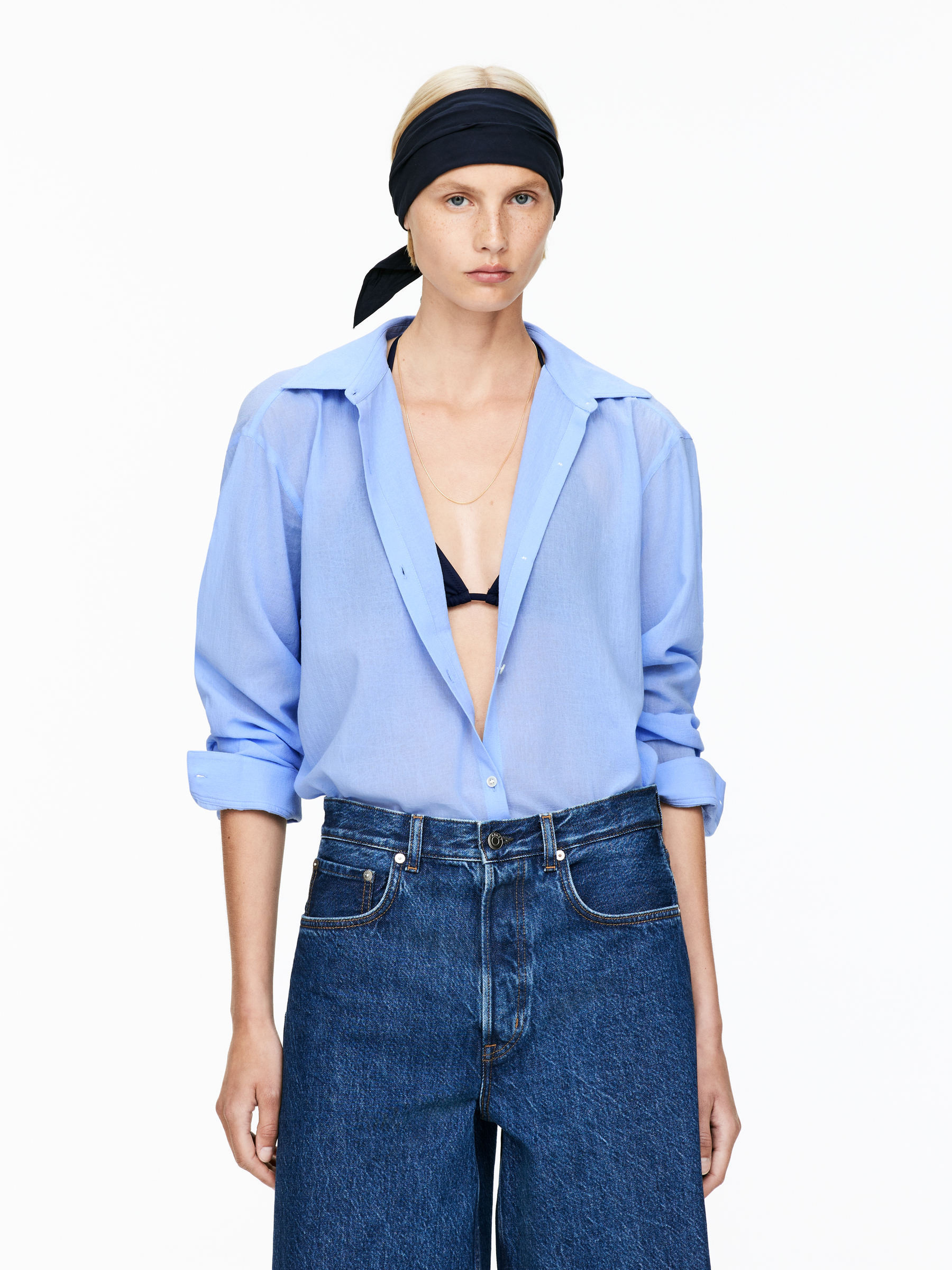 Voile Shirt – Light Blue – Women – ARKET GB | Arket UK