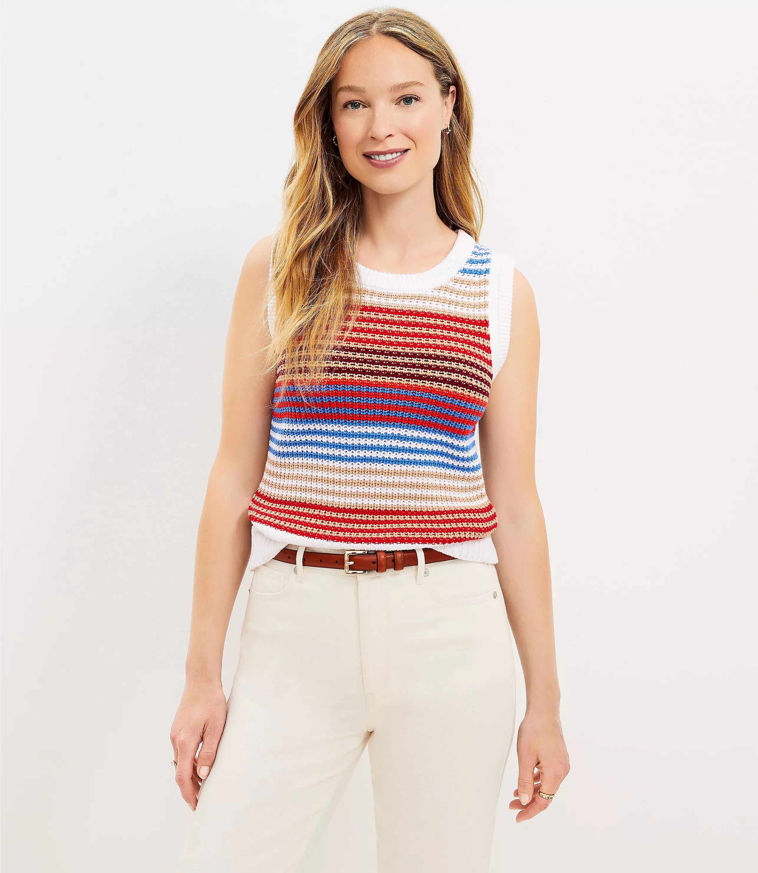 Striped Sweater Shell | LOFT