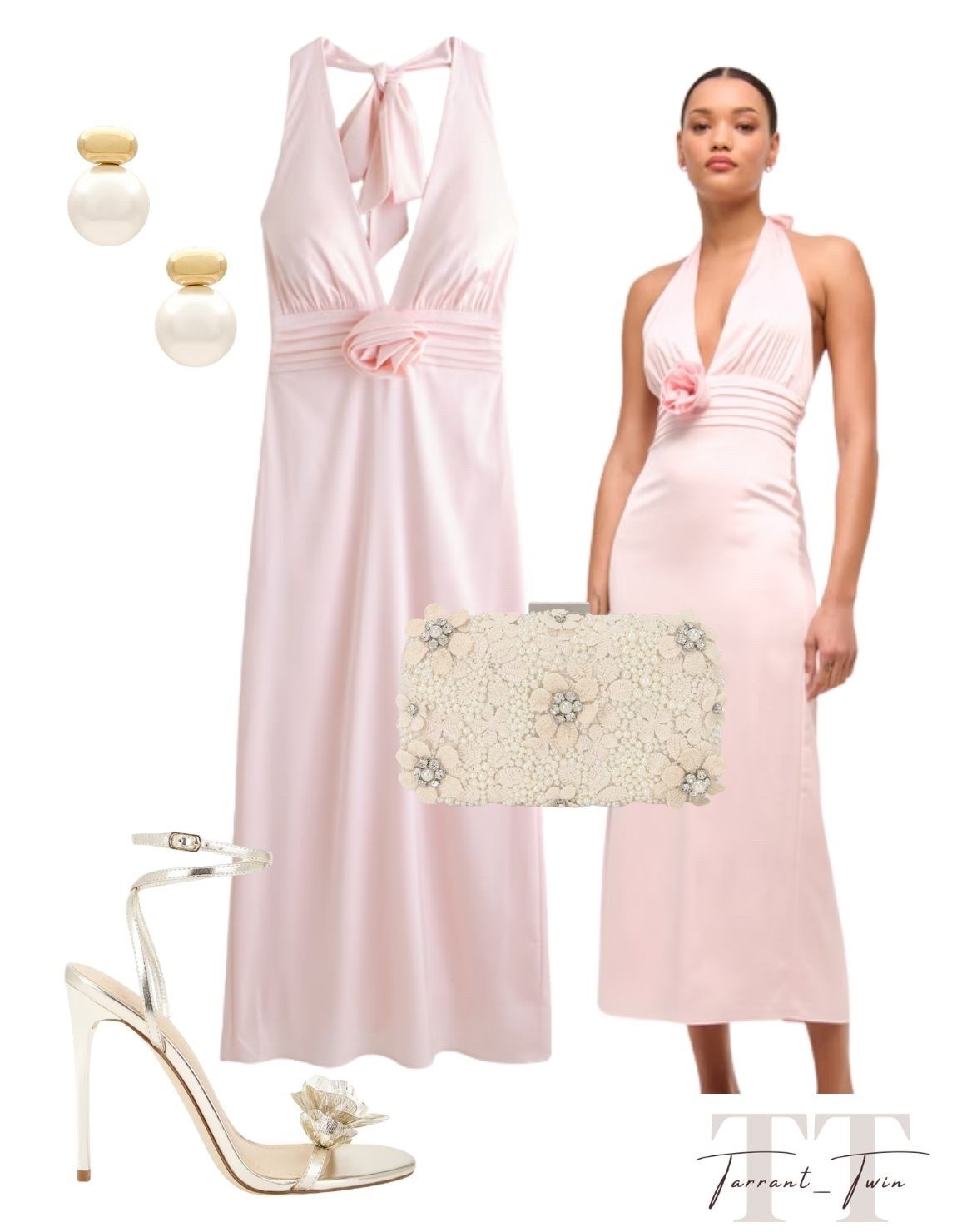 Pink Rosette Radiance! 🌸

Elevate your next spring event with this stunning, sophisticated wedding guest look—featuring an Abercrombie & Fitch dress and Revolve accents! ✨

I am obsessed with the statement piece: a lustrous baby pink satin halter midi dress featuring a gorgeous 3D rosette detail at the waist. I love balancing the romantic gown with feminine textures: a floral lace clutch adorned with pearls and chic silver stiletto sandals with a dainty flower. Finish the look with gold pearl drop earrings for a touch of polished glam!

#AbercrombieStyle
#RevolveMe
#WeddingGuestLook
#SpringFormal
#PinkDress
#RosetteTrend
#SatinMidiDress
#CocktailAttire
#FloralClutch
#SpringFashion
#LTKStyle
#DateNightOutfit
#RomanticStyle
#FormalWear
#StylingInspo

#LTKWedding #LTKspringtrends #LTKootd