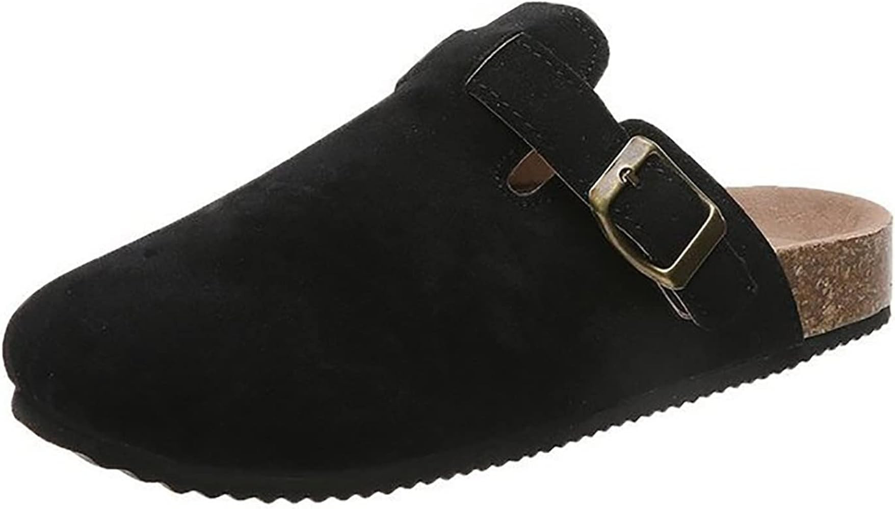 IAKAEUI Boston Clogs Dupes Suede Unisex Soft Leather Clogs Classic Cork Clog Antislip Sole Slippe... | Amazon (CA)