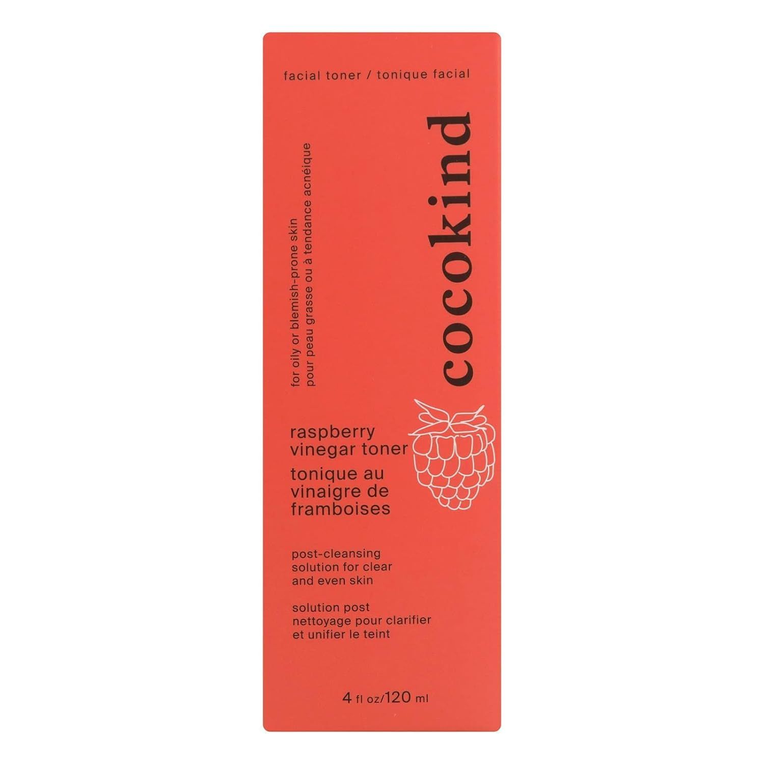 Cocokind, Facial Toner Raspberry Vinegar Organic, 4 Fl Oz, Red (SG_B07BJBGJ2V_US) | Amazon (US)
