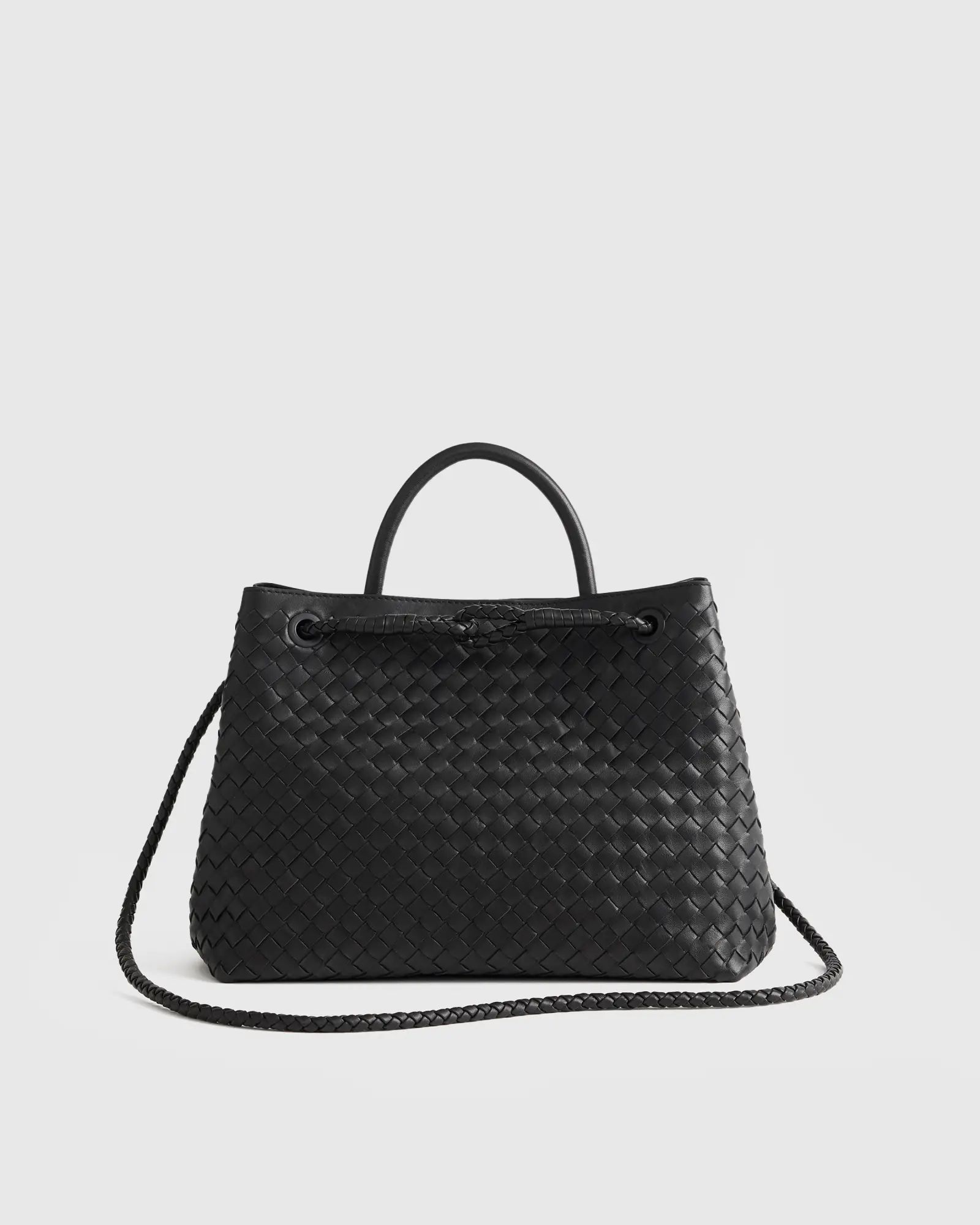 Italian Leather Handwoven Satchel | Quince