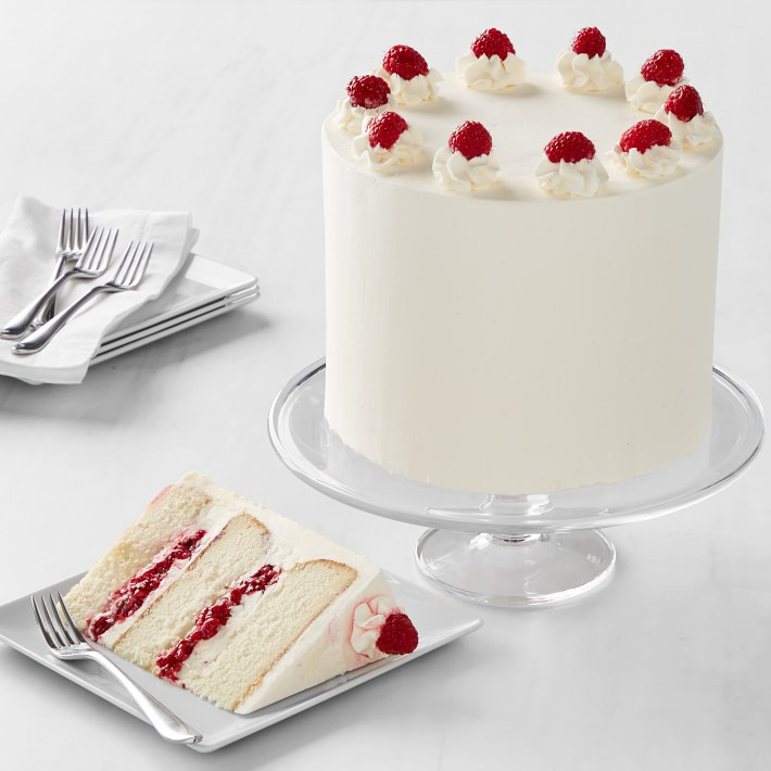 Three-Layer Raspberry Champagne Cake, Serves 16-22 | Williams-Sonoma