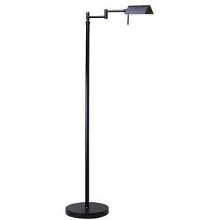 FL05D, 55in, Black, Full Range Dimmable LED Pharmacy Floor Lamp, 12W LED, 360 Degree Swing Arms, Adjustable Heights | The Home Depot
