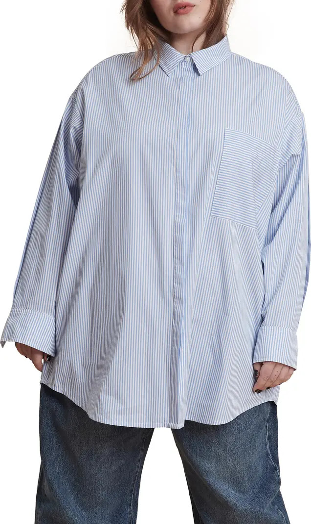 11 Honoré Maeve Oversize Button-Up Poplin Shirt | Nordstrom | Nordstrom