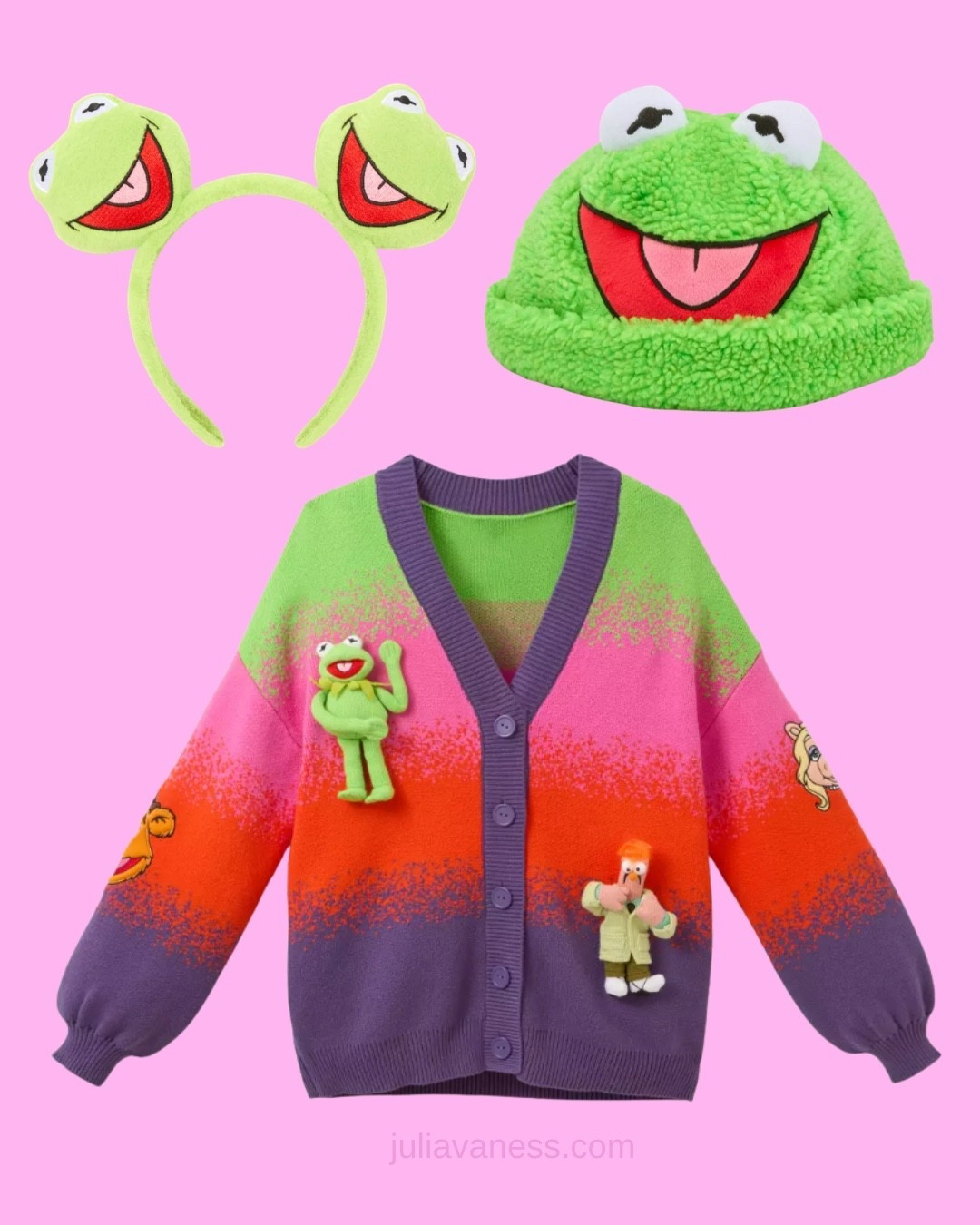 This makes me so happy! Look at that sweater!!! #kermit #muppets #disney #disneystore #kermitthefrog #shopdisney #disneystyle #disneyoutfit