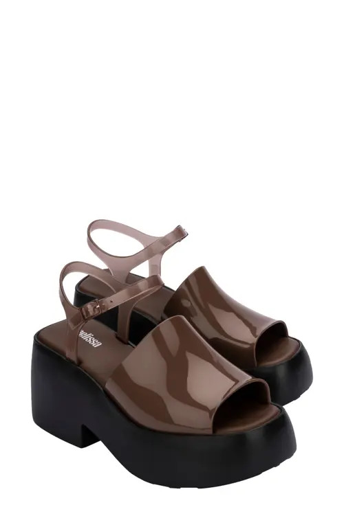 Melissa Pose Platform Sandal in Black/Brown at Nordstrom, Size 8 | Nordstrom