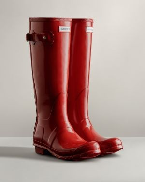 Women's Original Tall Gloss Rain Boots | Hunter (US and CA)