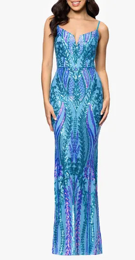 Sequin Sleeveless Mermaid Gown | Nordstrom