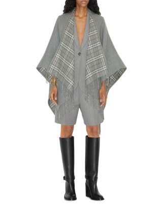 Burberry Check Wool Reversible Cape  | Bloomingdale's Jewelry & Accessories | Bloomingdale's (US)