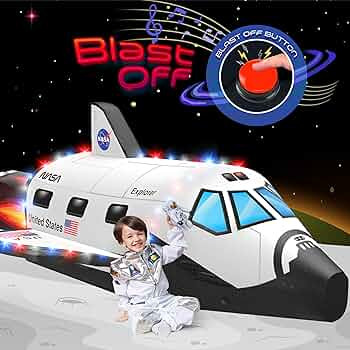 W&O Space Explorer Aerodome with LED Lights & Blast-Off Button – Inflates in Seconds to Create ... | Amazon (US)