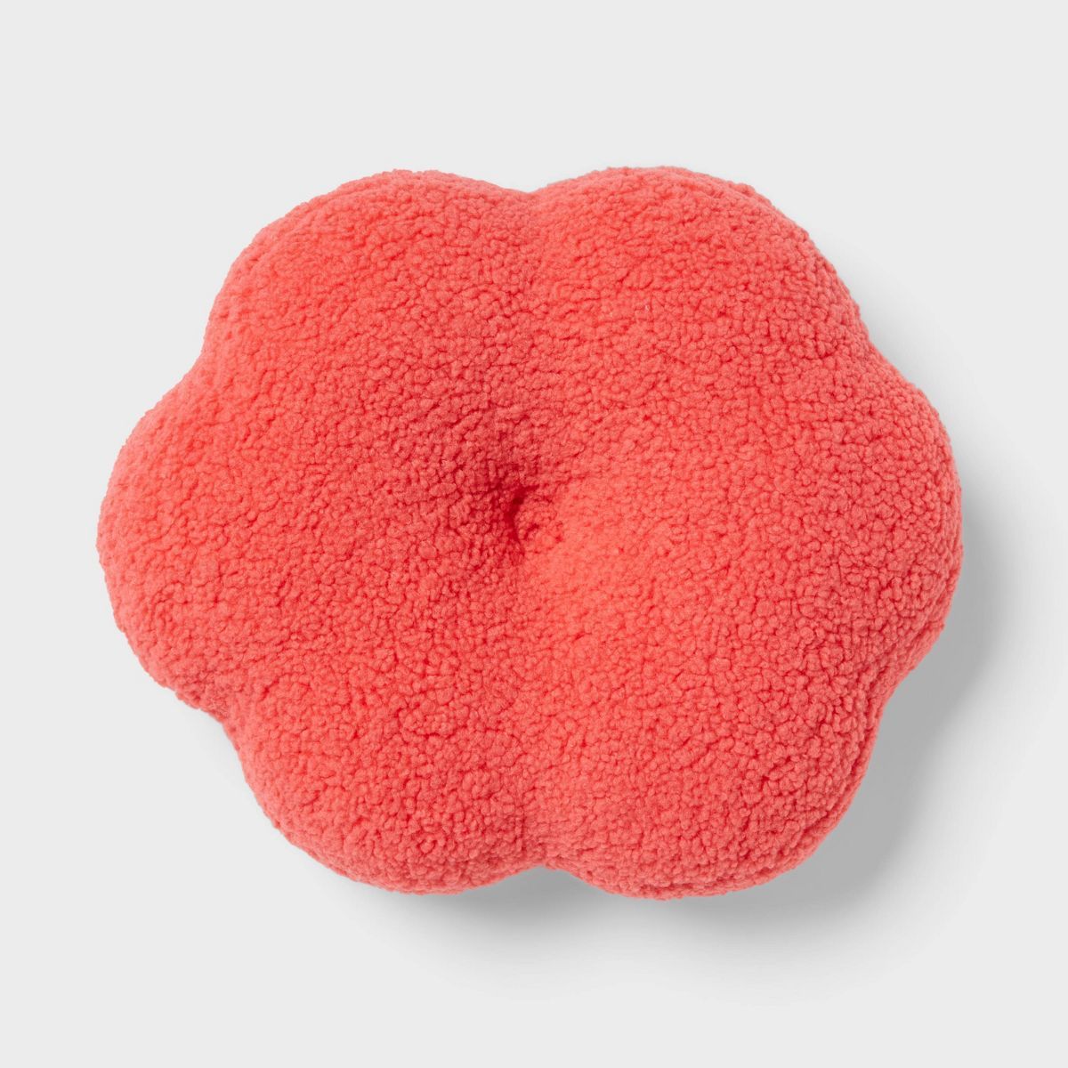 Flower Boucle Kids' Decorative Pillow Coral Red - Pillowfort™ | Target