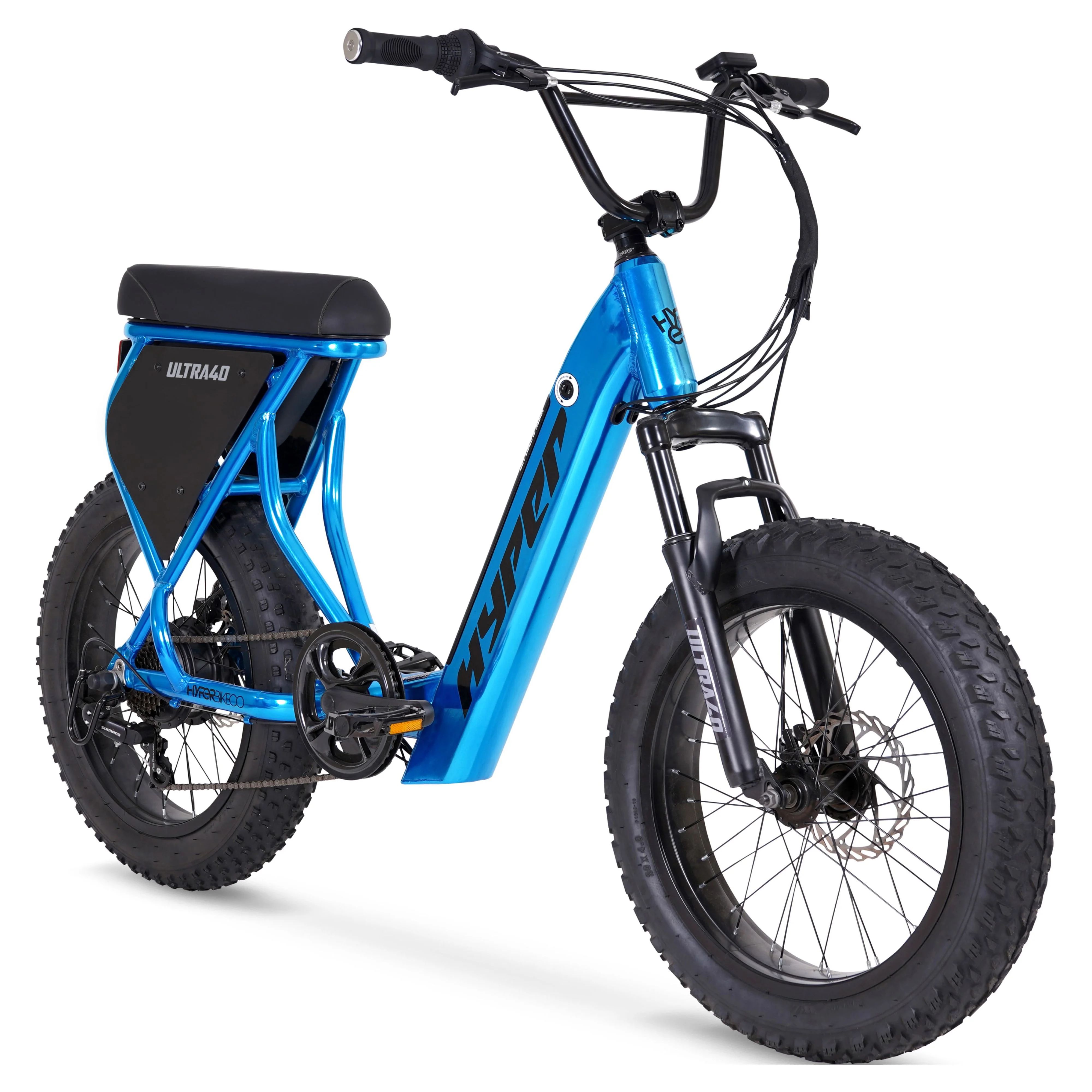 Hyper Bicycles Ultra 40 20" 36V Electric Bike for Adults, 250W E-Bike Motor, Blue - Walmart.com | Walmart (US)