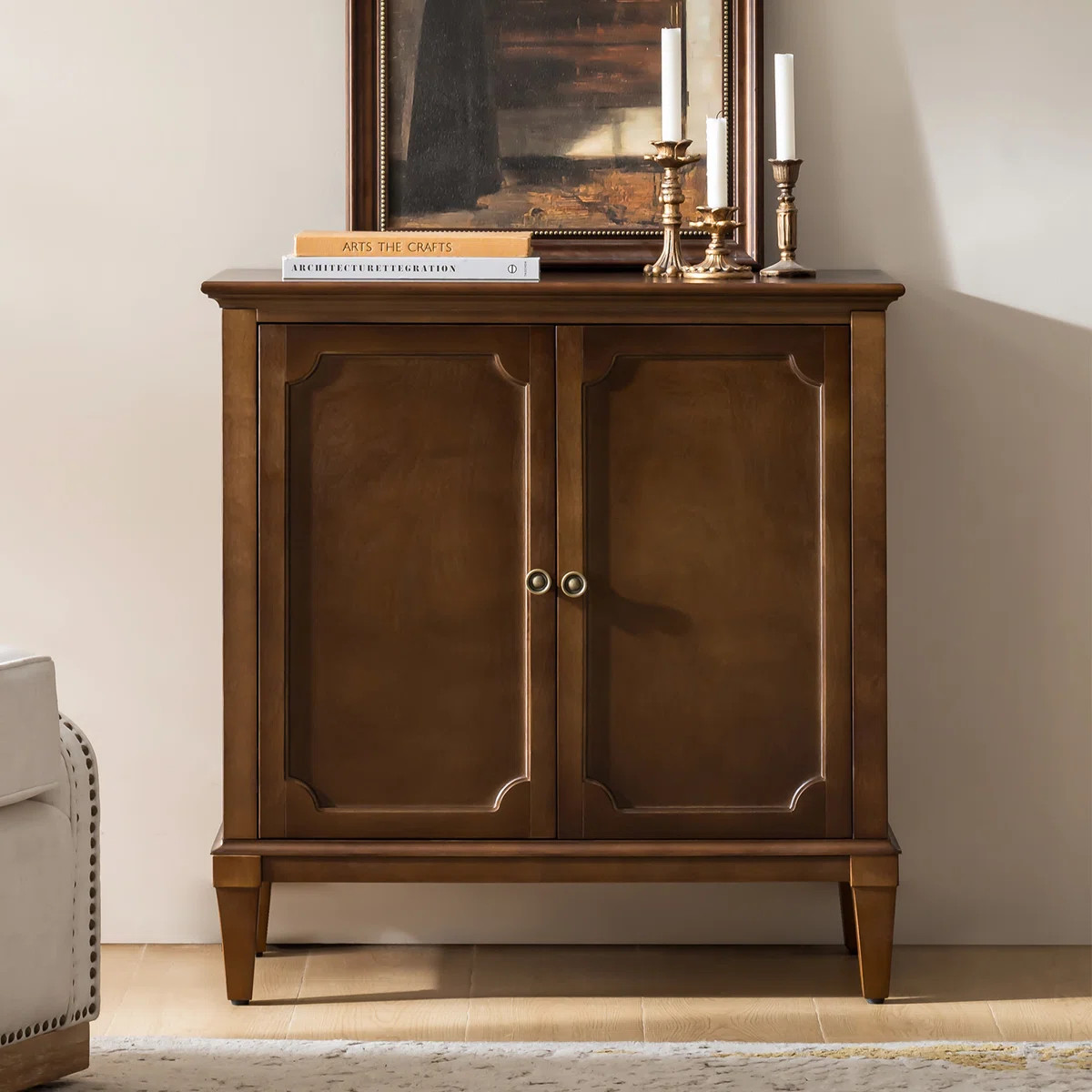 Kayte Transitional 31.5"W 2-Door Accent Cabinet with Adjustable Shelves and Cable Management | Wayfair North America