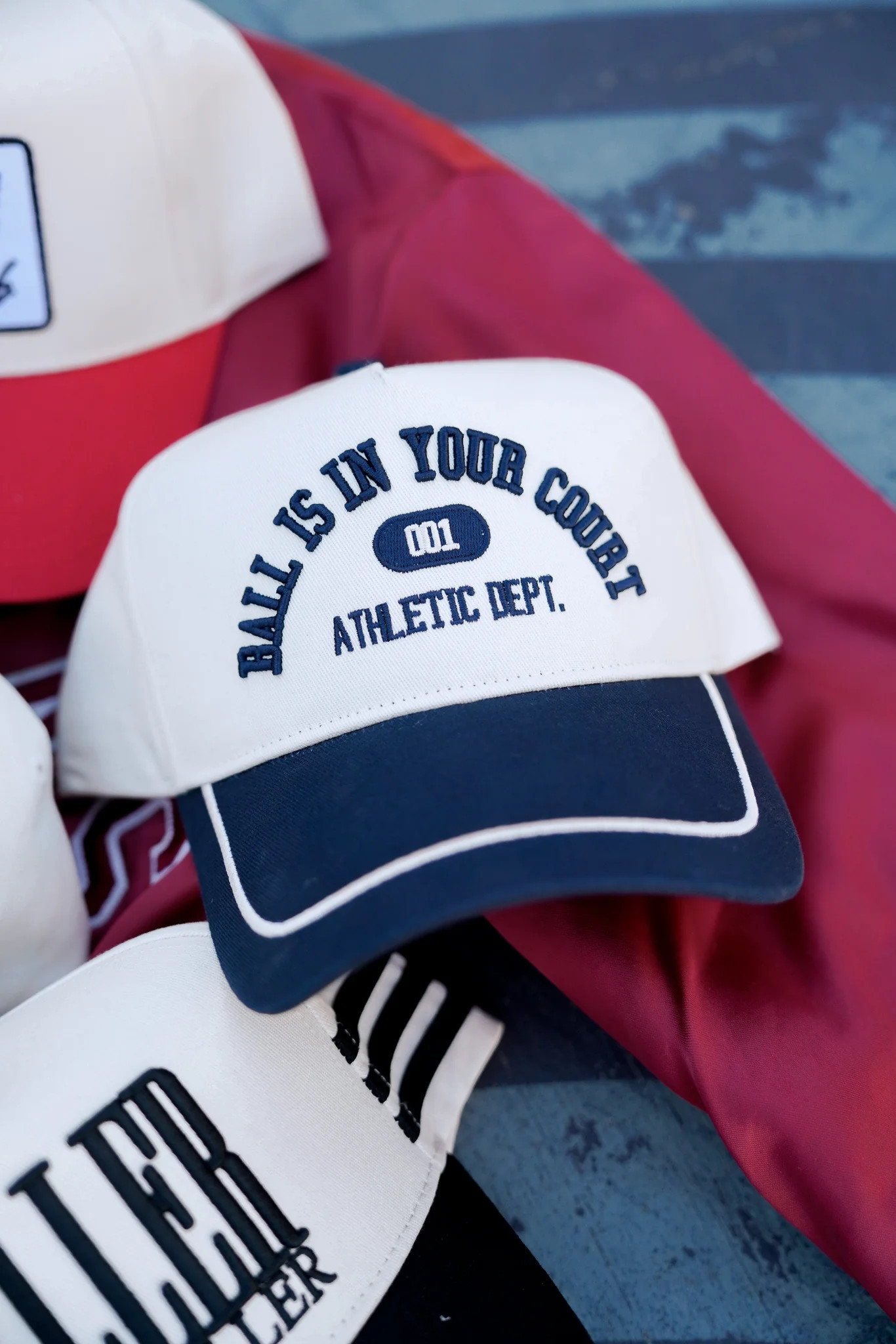 Ball is in your Court - Navy Vintage Trucker Hat | KenzKustomz