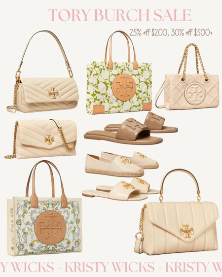 Tory Burch Spring Event! ✨ Many popular styles on sale with an additional 25% off $200+ and 30% off $500+! 

Rounded up my favorite looks from cream handbags to shoes. All are so cute and they hold up for years. ✨🤍 

#LTKsalealert #LTKitbag