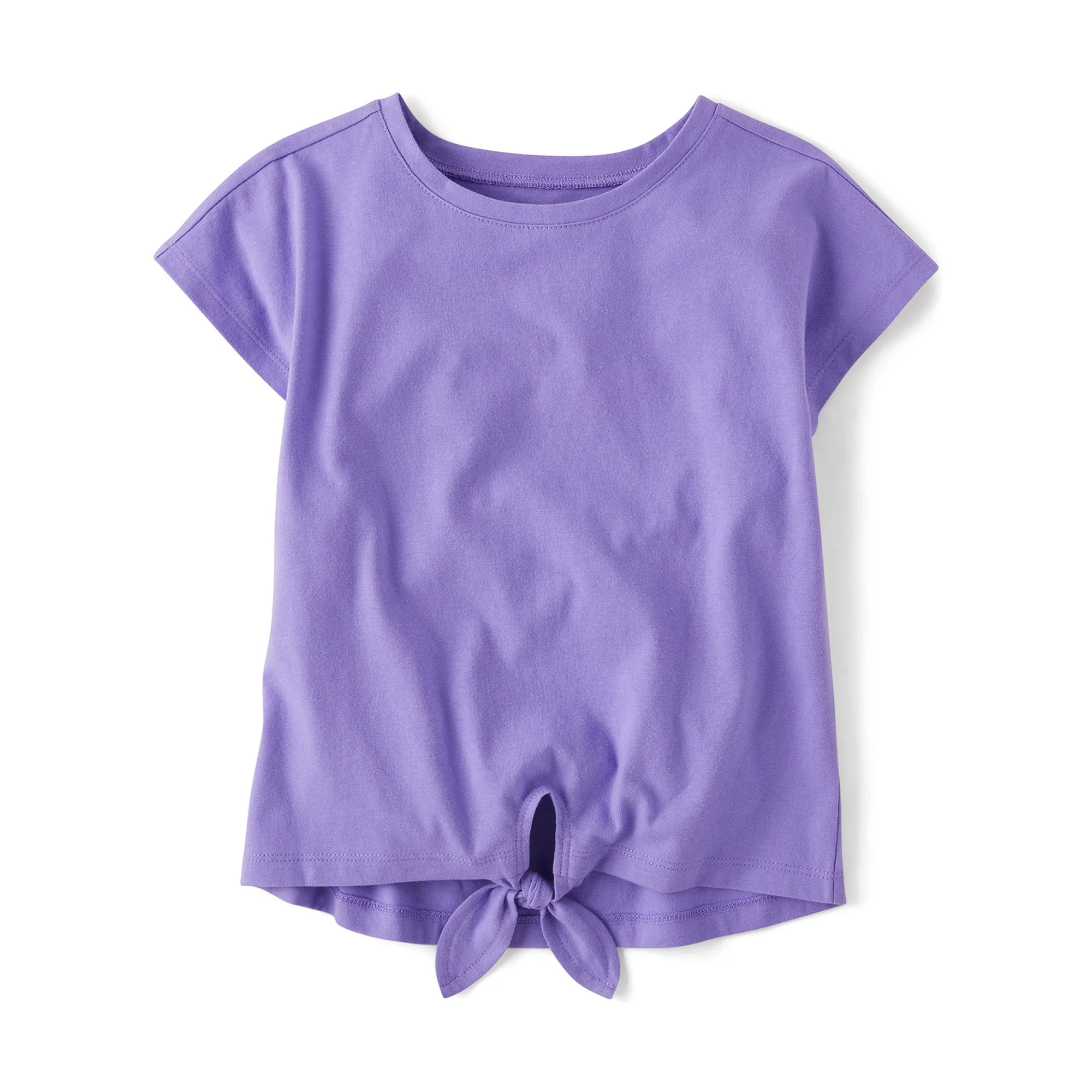 The Children's Place Girls Short Cap Sleeve Tie Front T-Shirt, Sizes XS-XXL | Walmart (US)