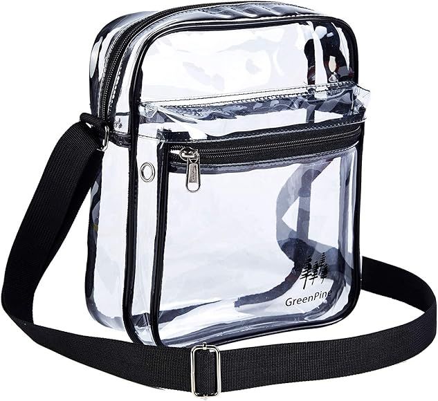 Amazon.com: Clear Messenger Bag for Work & Business Travel for Men & Women,Stadium Approved - Tra... | Amazon (US)