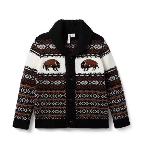 The Buffalo Shawl Collar Cardigan | Janie and Jack