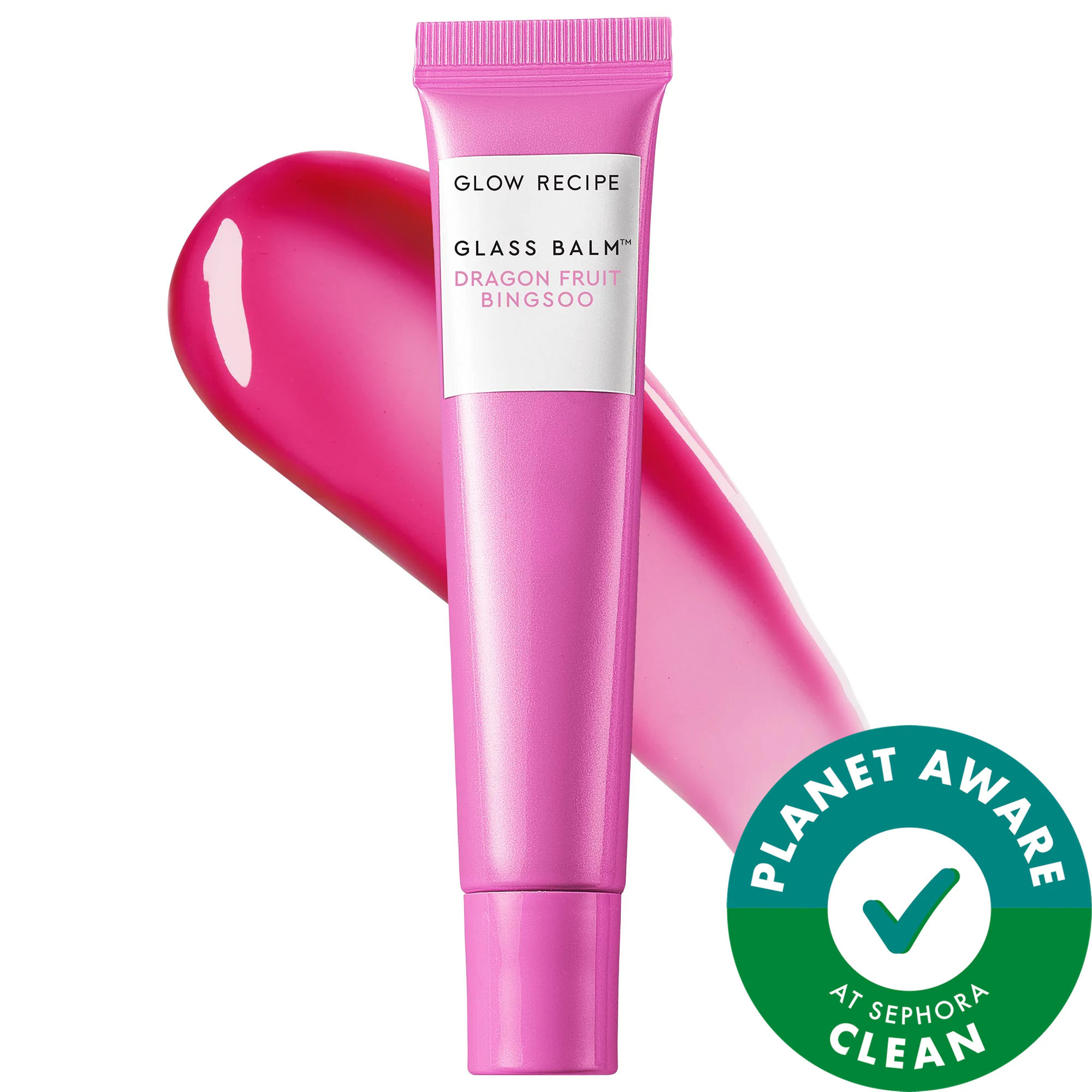 Glow Recipe Glass Balm Lip Treatment for Shine & Hydration Dragonfruit Bingsoo 0.52 oz/15 g | Sephora (US)