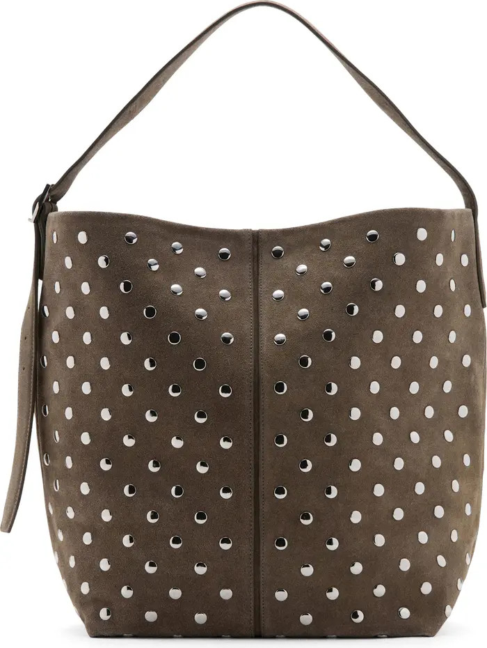 Studded Suede Bucket Bag | Nordstrom