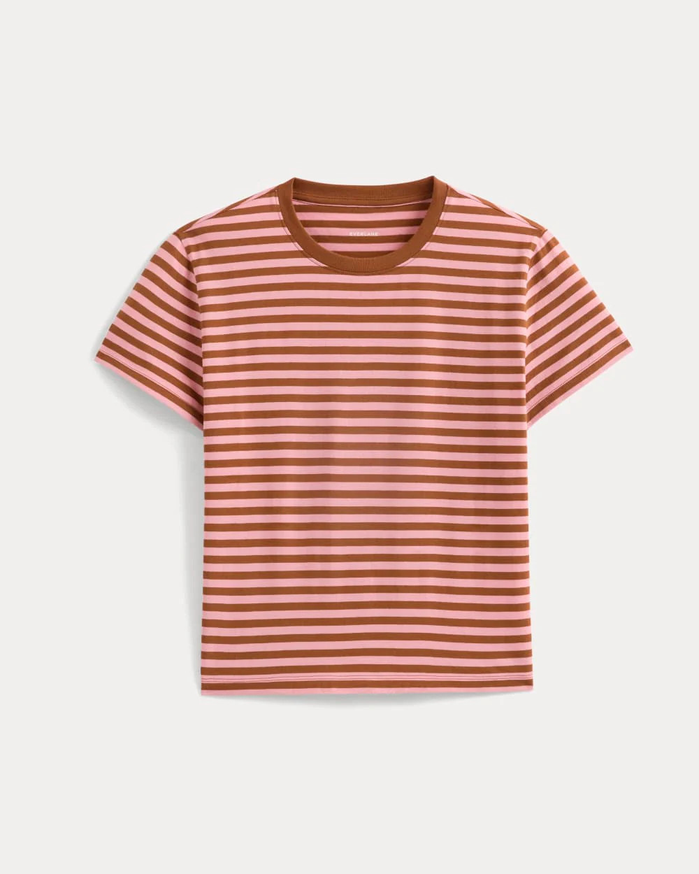 The Box-Cut Tee in Essential Cotton | Toffee/Pink | No Pocket | Everlane