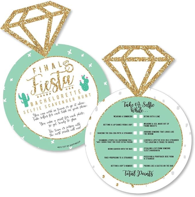 Big Dot of Happiness Final Fiesta - Selfie Scavenger Hunt - Last Fiesta Bachelorette Party Game -... | Amazon (US)