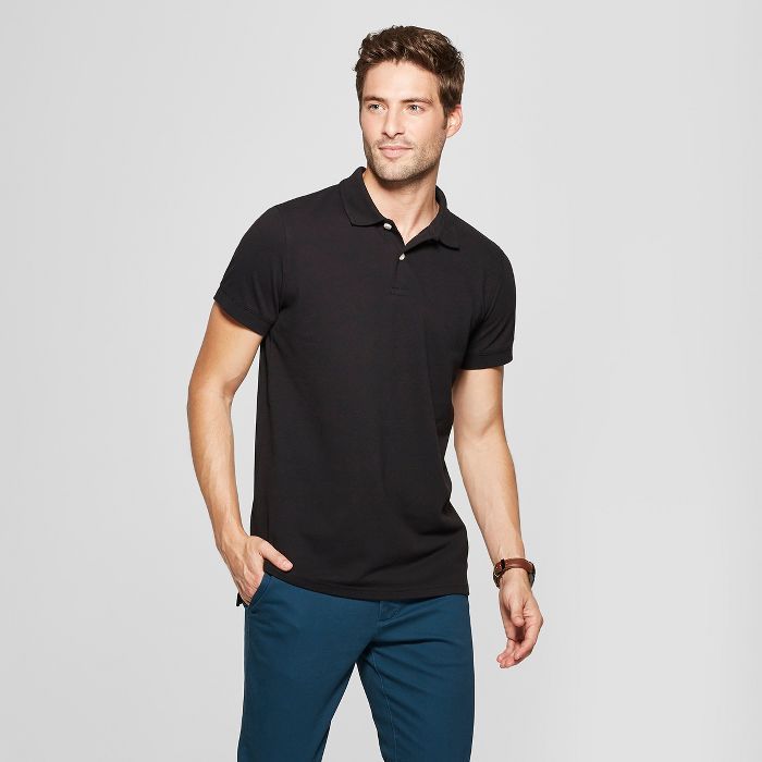 Men's Standard Fit Short Sleeve Loring Polo T-Shirt - Goodfellow & Co™ | Target