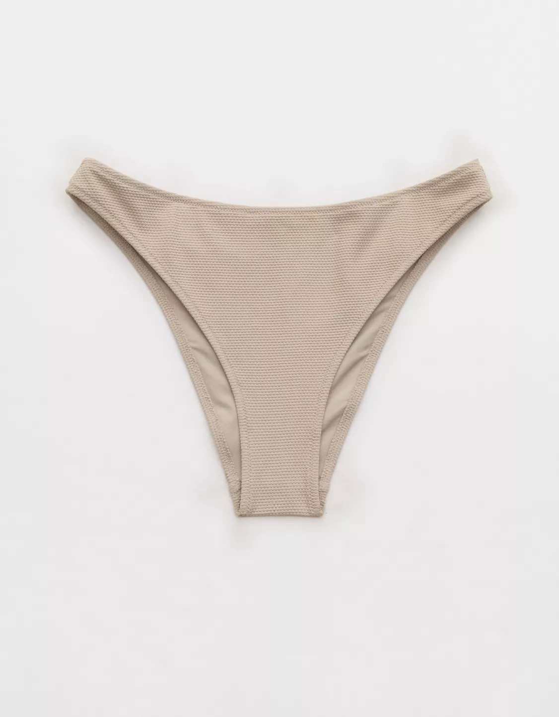 Aerie Pique Mid Rise Cheeky Bikini Bottom | Aerie