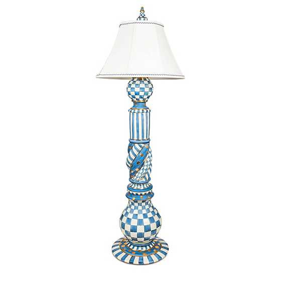 Royal Check Ceramic Floor Lamp | MacKenzie-Childs