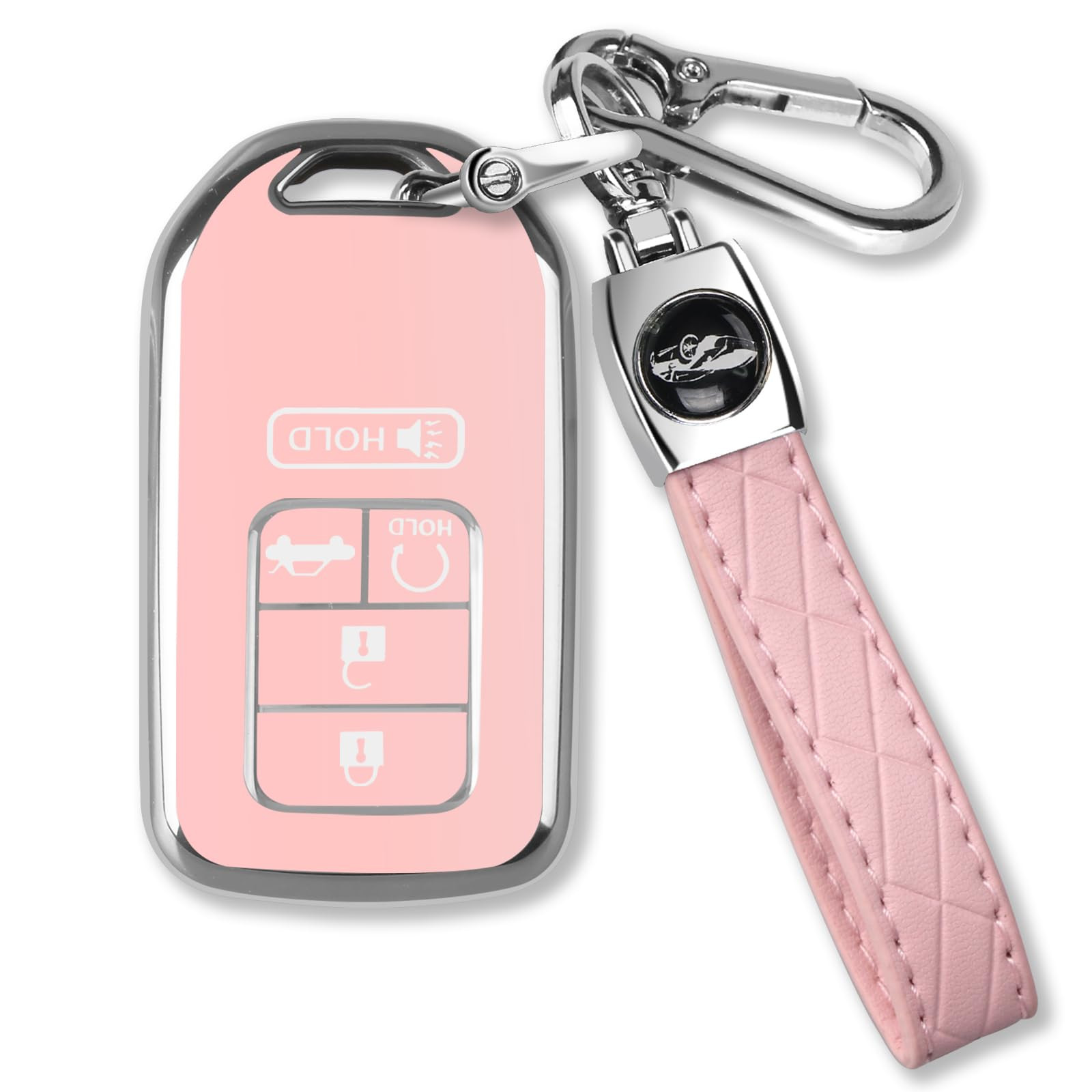 for Honda Key Fob Cover with Keychain, Car Key Case Shell Protector for Honda Accord | Civic | Pi... | Amazon (US)