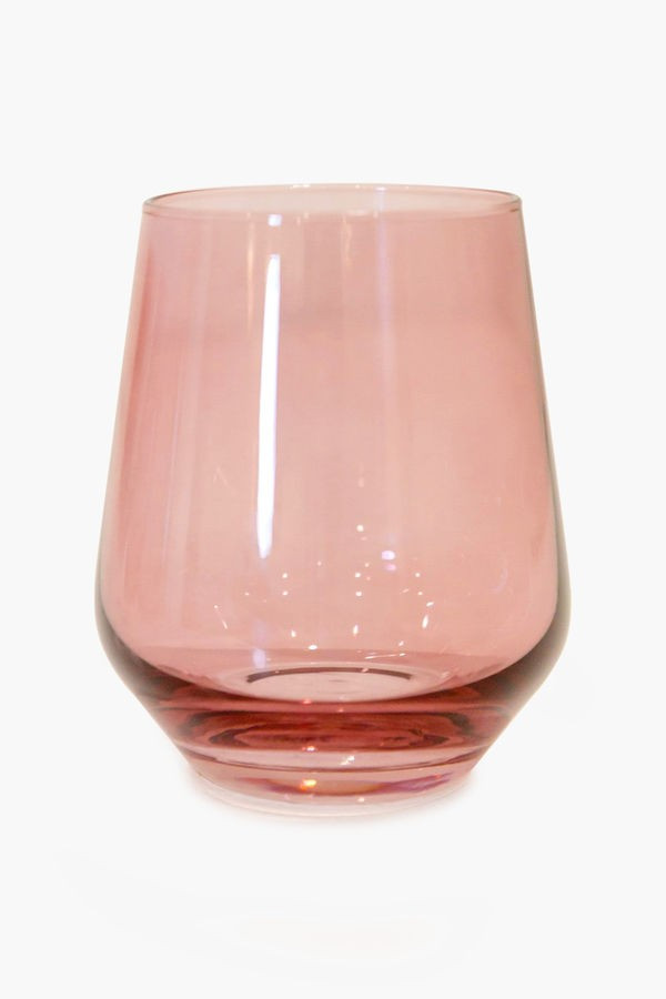 Rose Stemless Wine Glasses (Set of 6) | Tuckernuck (US)