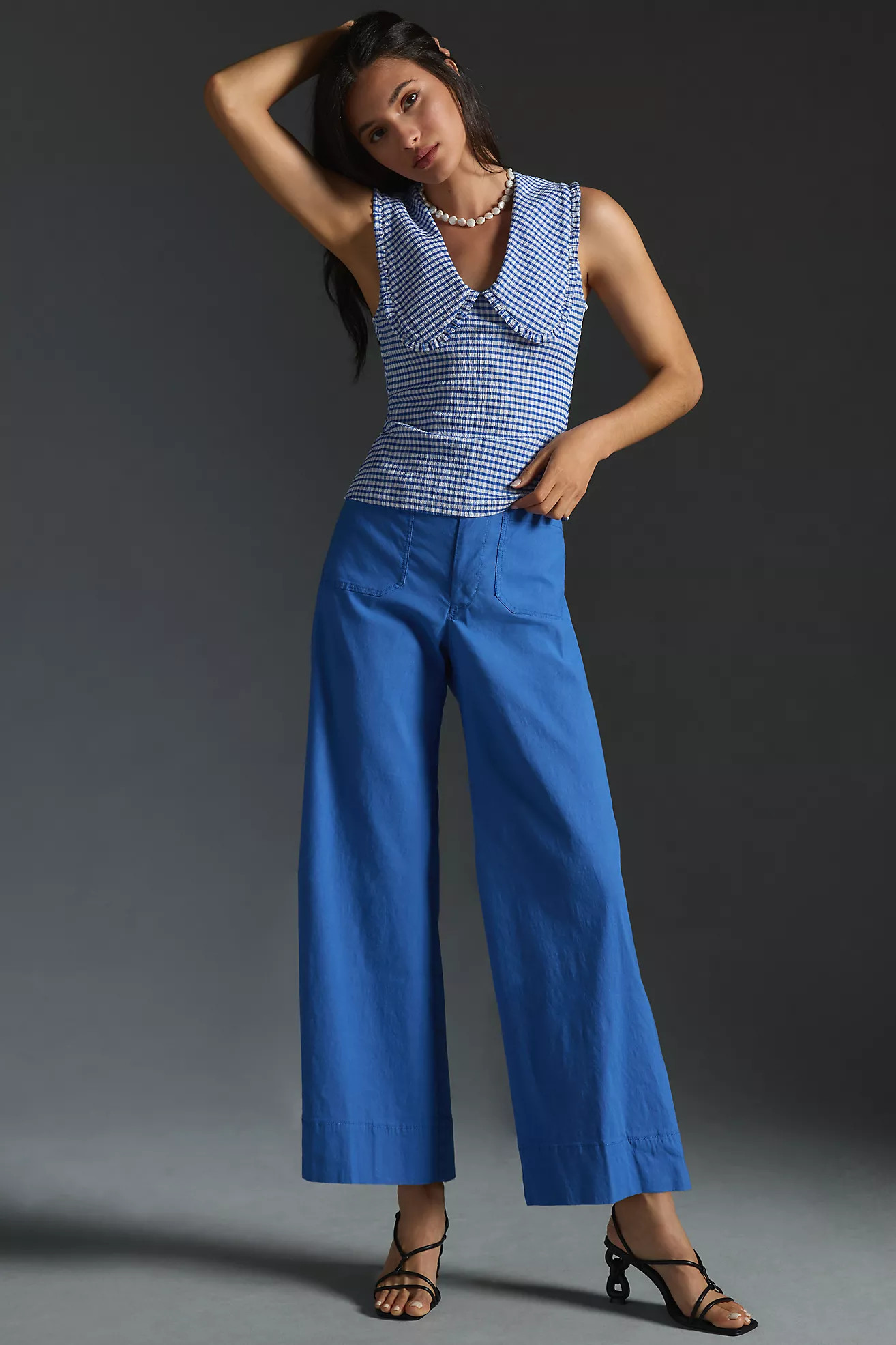 The Colette Cropped Wide-Leg Pants by Maeve | Anthropologie (US)